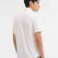 White Solid Tailored Fit Semi Casual Shirt | Greenfibre