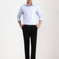 Black Solid Slim Fit Formal Trouser | Greenfibre