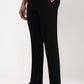 Black Solid Slim Fit Formal Trouser | Greenfibre