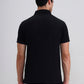 Black Solid Regular Fit Polo T-Shirt | Greenfibre