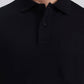 Black Solid Regular Fit Polo T-Shirt | Greenfibre