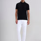 Black Solid Regular Fit Polo T-Shirt | Greenfibre