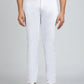 Light Blue Solid Super Slim Fit Casual Trouser | Greenfibre
