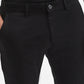 Black Solid Super Slim Fit Casual Trouser | Greenfibre