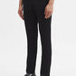 Black Solid Super Slim Fit Casual Trouser | Greenfibre