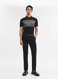 Black Solid Super Slim Fit Casual Trouser | Greenfibre