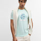 Sea Printed Slim Fit T-Shirt | Greenfibre