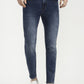 Dark Blue Solid Urban Fit Jeans | Greenfibre