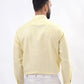 Yellow Striped Regular Fit Formal Shirt | JadeBlue
