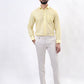 Yellow Striped Regular Fit Formal Shirt | JadeBlue