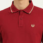 Maroon Solid Slim Fit Polo T-Shirt | Greenfibre