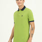 Parrot Green Solid Slim Fit Polo T-Shirt | Greenfibre