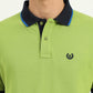 Parrot Green Solid Slim Fit Polo T-Shirt | Greenfibre