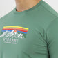Green Printed Slim Fit T-Shirt | Greenfibre