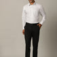 White Printed Regular Fit Formal Shirt | JadeBlue