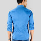 Cobalt Blue Printed Slim Fit Casual Shirt | Greenfibre