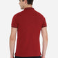 Red Solid Slim Fit Polo T-Shirt | Greenfibre