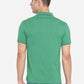 Green Solid Slim Fit Polo T-Shirt | Greenfibre