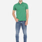 Green Solid Slim Fit Polo T-Shirt | Greenfibre