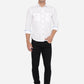 Bright White Solid Slim Fit Semi Casual Shirt | Greenfibre