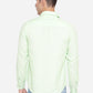 Paradise Green Solid Slim Fit Semi Casual Shirt | Greenfibre