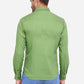 Piquant Green Solid Slim Fit Casual Shirt | Greenfibre