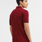 Wine Jacquard Slim Fit Polo T-Shirt | Greenfibre