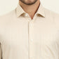 Fawn Solid Slim Fit Formal Shirt | Metal