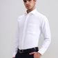 White Solid Regular Fit Formal Shirt | Greenfibre
