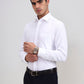 White Solid Regular Fit Formal Shirt | Greenfibre