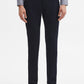 Navy Blue Solid Super Slim Fit Casual Trouser | Greenfibre