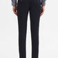 Navy Blue Solid Super Slim Fit Casual Trouser | Greenfibre