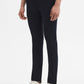 Navy Blue Solid Super Slim Fit Casual Trouser | Greenfibre