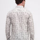 Beige & Green Printed Slim Fit Casual Shirt | Greenfibre