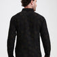 Black Printed Slim Fit Casual Shirt | Greenfibre