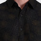 Black Printed Slim Fit Casual Shirt | Greenfibre