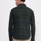 Dark Green Checked Slim Fit Casual Shirt | Greenfibre