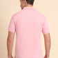 Ice Pink Solid Slim Fit T-Shirt | Greenfibre