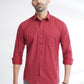 Red Printed Smart Fit Semi Casual Shirt | Greenfibre