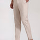 Light Khaki Striped Neo Fit Casual Trouser | Greenfibre