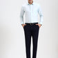 Light Green Solid Slim Fit Formal Shirt | Greenfibre