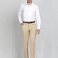 White Solid Slim Fit Formal Shirt | Metal
