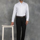 White Printed Slim Fit Formal Shirt | GreenFibre