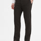 Brown Solid Super Slim Fit Formal Trouser | Greenfibre