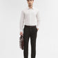 Brown Solid Super Slim Fit Formal Trouser | Greenfibre