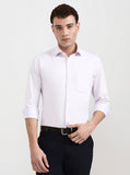 Light Purple Solid Slim Fit Formal Shirt | Greenfibre