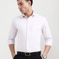 Light Purple Solid Slim Fit Formal Shirt | Greenfibre