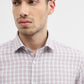 White & Onion Checked Slim Fit Formal Shirt | Greenfibre