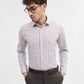 White & Onion Checked Slim Fit Formal Shirt | Greenfibre