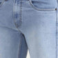 Light Indigo Blue Solid Narrow Fit Jeans | Greenfibre